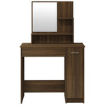 HKH Conjunto Toucador Cor em Carvalho - 86,5x35x136 Cm - Castanho