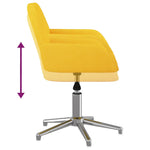HKH Silla de Oficina Giratoria de Tela - Amarillo claro