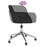 Silla de oficina giratoria HKH de tela - Negro