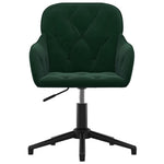 Silla de oficina giratoria HKH de terciopelo - Verde oscuro
