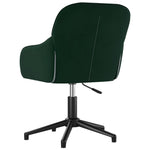 Silla de oficina giratoria HKH de terciopelo - Verde oscuro
