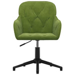 Silla de Oficina Giratoria HKH de Terciopelo - Verde Claro