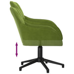 Silla de Oficina Giratoria HKH de Terciopelo - Verde Claro
