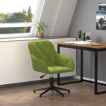 Silla de Oficina Giratoria HKH de Terciopelo - Verde Claro