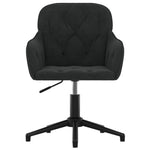 HKH Cadeira de Escritório Giratória em Veludo - Preto