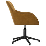 HKH Silla de Oficina Giratoria de Terciopelo - Marrón