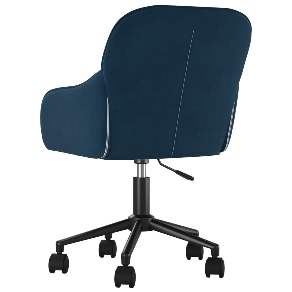 HKH Cadeira de Escritório Giratória em Veludo - Azul