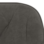 HKH Silla de Oficina Giratoria de Terciopelo - Gris Oscuro