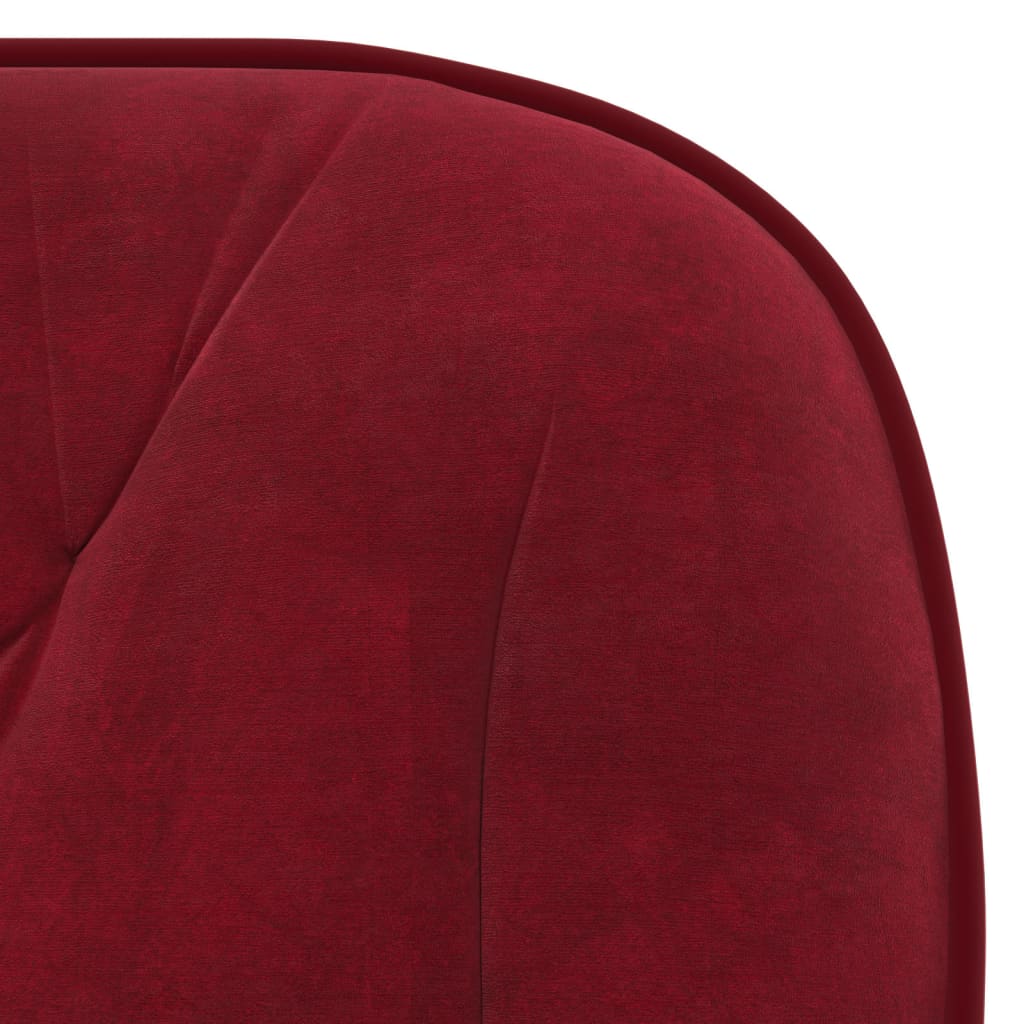 HKH Cadeira de Escritório Giratória em Veludo - Vermelho Tinto
