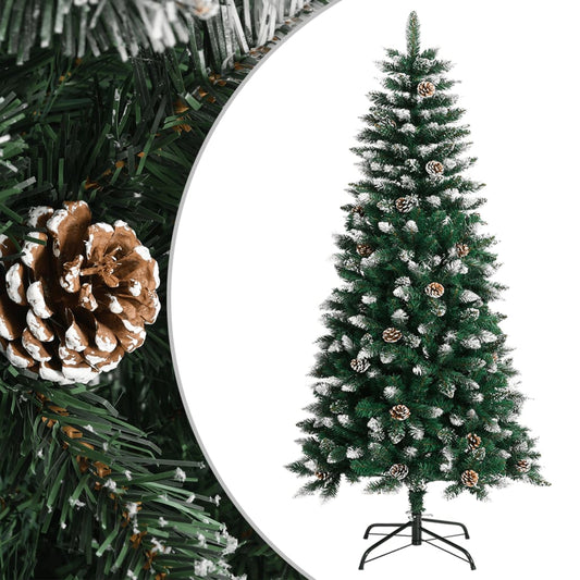 HKH Árvore de Natal Artificial com Suporte Verde em PVC