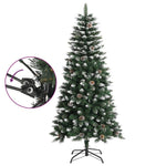 HKH Árvore de Natal Artificial com Suporte Verde em PVC