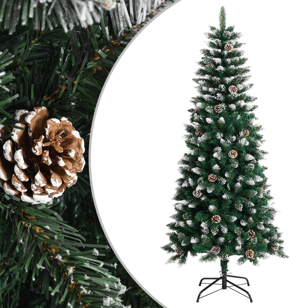 HKH Árvore de Natal Artificial com Suporte Verde em PVC