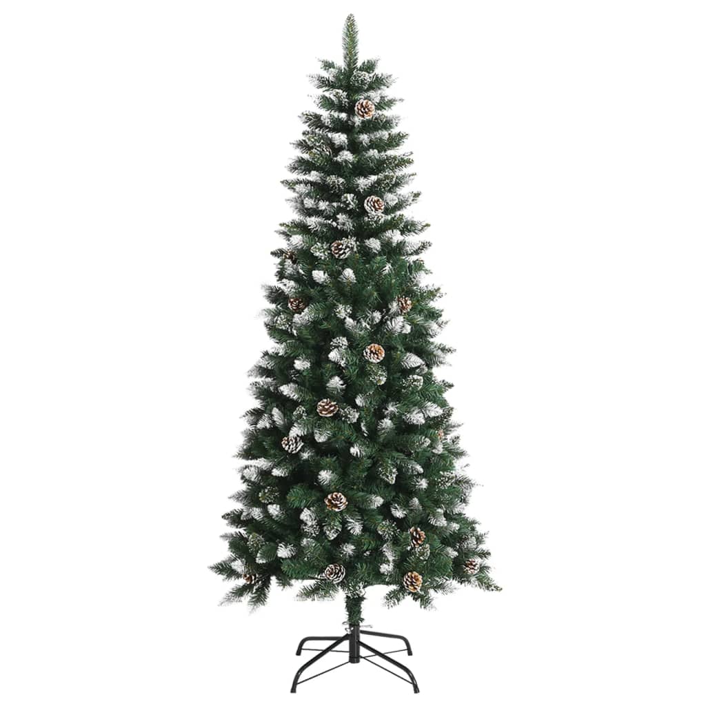 HKH Árvore de Natal Artificial com Suporte Verde em PVC