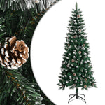 HKH Árvore de Natal Artificial com Suporte Verde em PVC