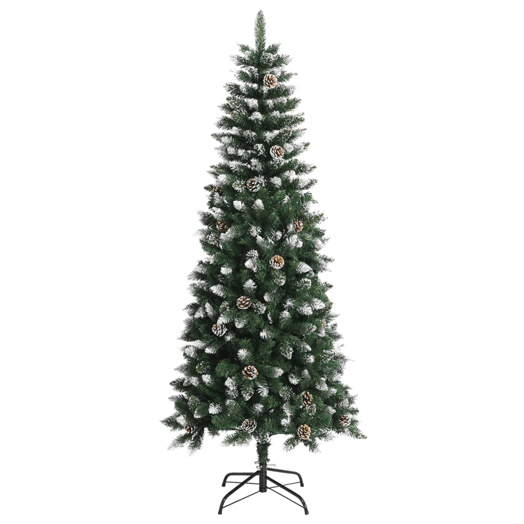 HKH Árbol de Navidad Artificial con Soporte Verde de PVC