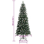HKH Árvore de Natal Artificial com Suporte Verde em PVC