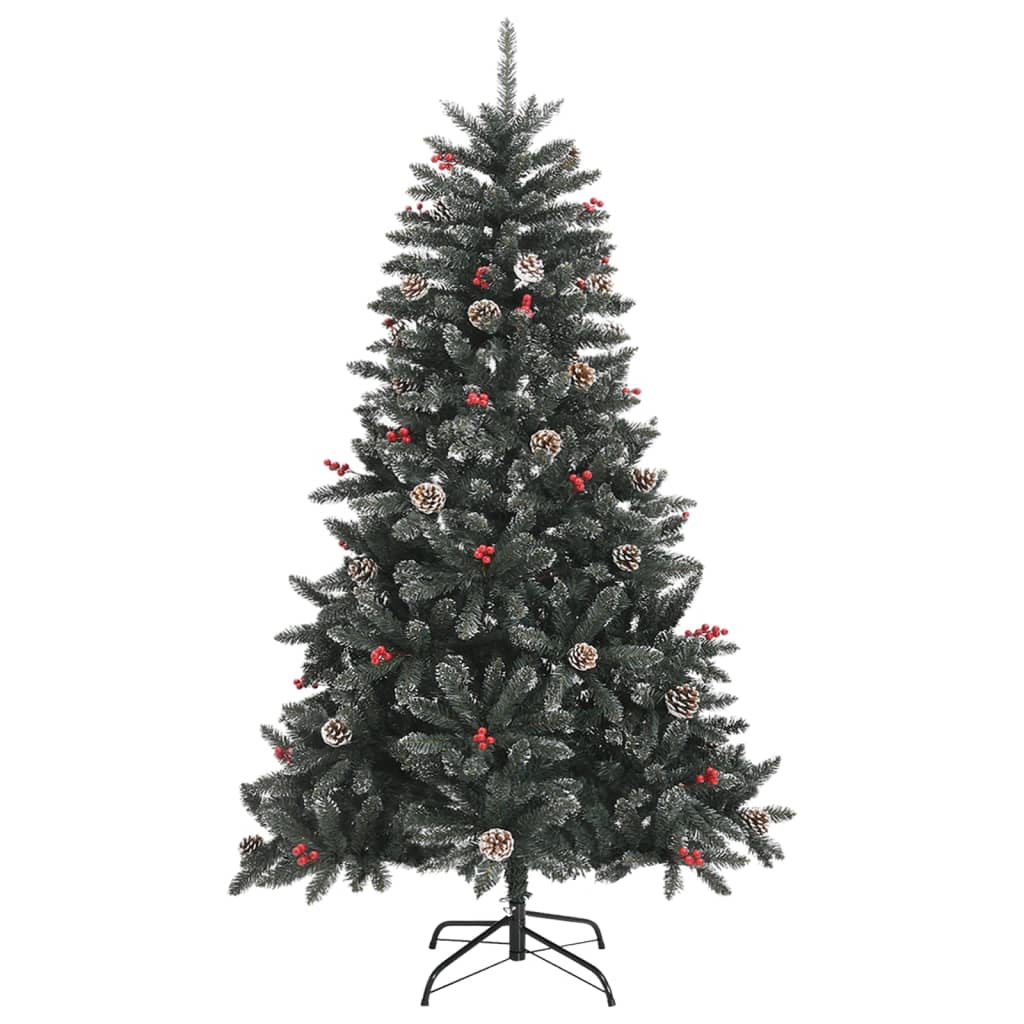 HKH Árvore de Natal Artificial com Suporte Verde em PVC