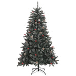HKH Árvore de Natal Artificial com Suporte Verde em PVC