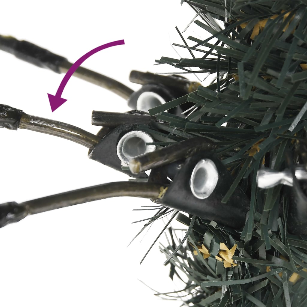 HKH Árvore de Natal Artificial com Suporte Verde em PVC