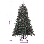 HKH Árvore de Natal Artificial com Suporte Verde em PVC