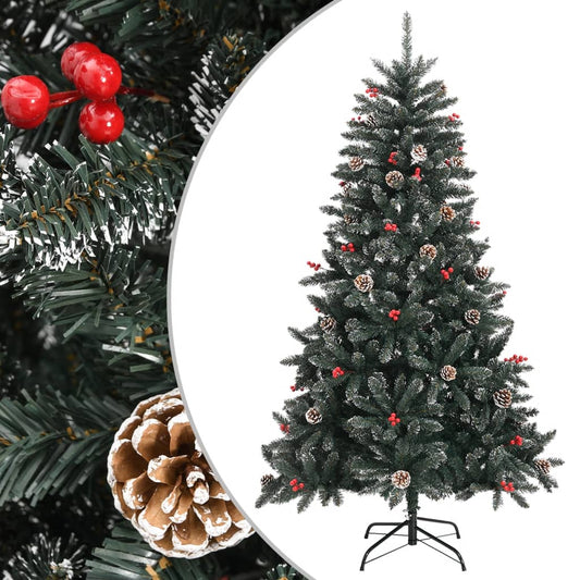 HKH Árvore de Natal Artificial com Suporte Verde em PVC