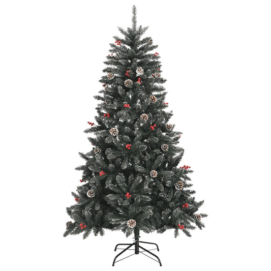 HKH Árvore de Natal Artificial com Suporte Verde em PVC