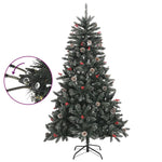 HKH Árvore de Natal Artificial com Suporte Verde em PVC