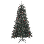 HKH Árvore de Natal Artificial com Suporte Verde em PVC