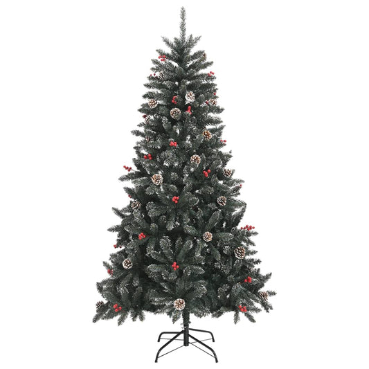 HKH Árvore de Natal Artificial com Suporte Verde em PVC