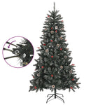 HKH Árvore de Natal Artificial com Suporte Verde em PVC