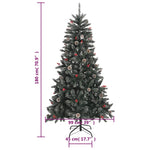 HKH Árvore de Natal Artificial com Suporte Verde em PVC
