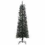 HKH Árvore de Natal Artificial Fina com Suporte Verde em PVC