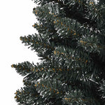 HKH Árvore de Natal Artificial Fina com Suporte Verde em PVC