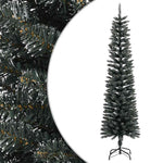 HKH Árvore de Natal Artificial Fina com Suporte Verde em PVC