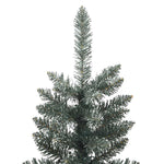 HKH Árvore de Natal Artificial Fina com Suporte Verde em PVC