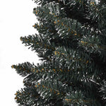 HKH Árvore de Natal Artificial Fina com Suporte Verde em PVC
