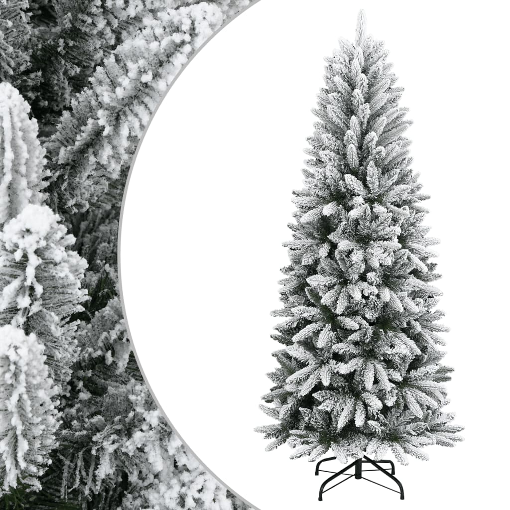 HKH Árvore de Natal Artificial com Neve & Pé em PVC