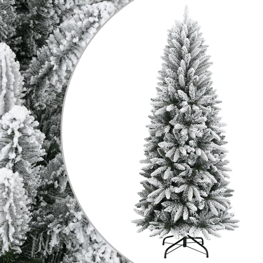 HKH Árvore de Natal Artificial com Neve & Pé em PVC
