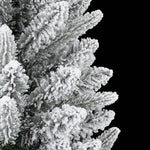 HKH Árvore de Natal Artificial com Neve & Pé em PVC
