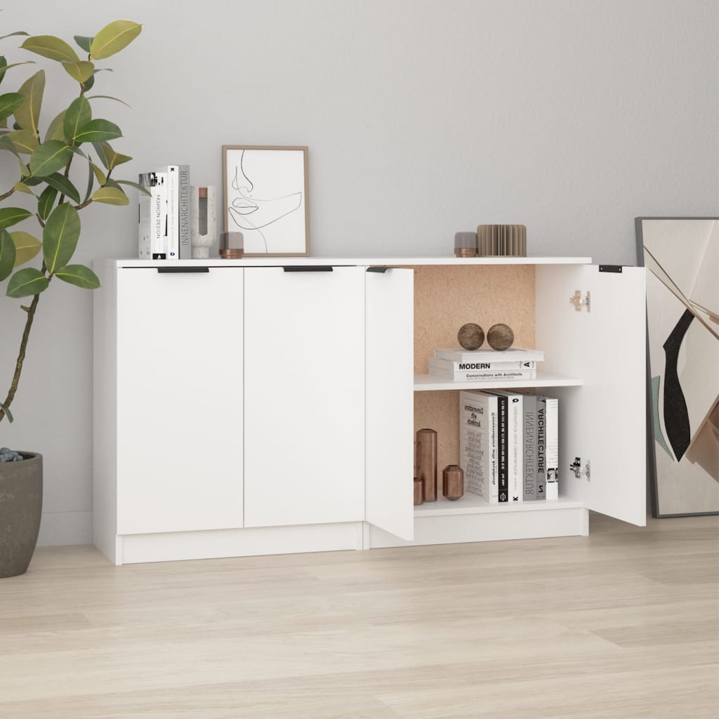 HKH Aparadores 2 Piezas en derivados de Madera 60 x 30 x 70 cm - Blanco