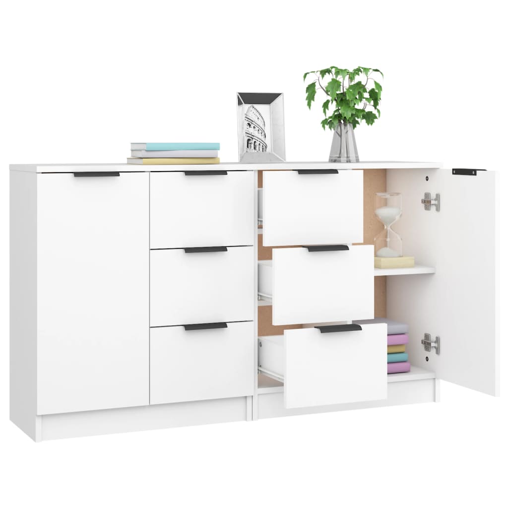 HKH Aparadores 2 Piezas en derivados de Madera 60 x 30 x 70 cm - Blanco