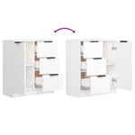 HKH Aparadores 2 Piezas en derivados de Madera 60 x 30 x 70 cm - Blanco