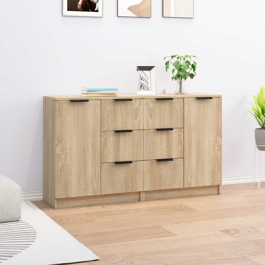 HKH Aparadores 2 Piezas en derivados de Madera 60 X 30 X 70 Cm - Roble Sonoma