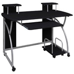 HKH Escritorio para computadora, 5 cm madera contrachapada - Negro