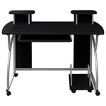 HKH Escritorio para computadora, 5 cm madera contrachapada - Negro