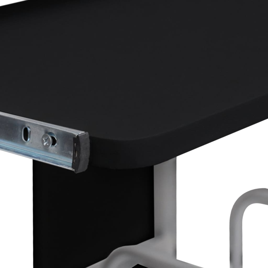 HKH Escritorio para computadora, 5 cm madera contrachapada - Negro
