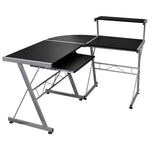 HKH Escritorio Rinconero P/ Pc Derivados Madera - Negro