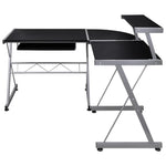 HKH Escritorio Rinconero P/ Pc Derivados Madera - Negro