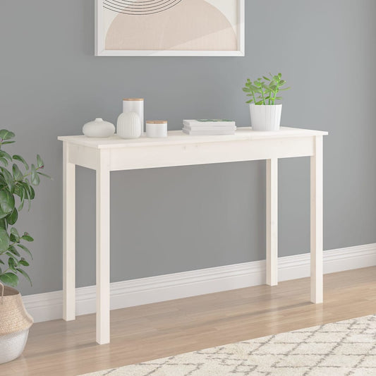 HKH Mesa de Apoio em Pinho Maciço - Branco