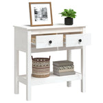Mesa Auxiliar HKH de Pino Macizo - Blanco